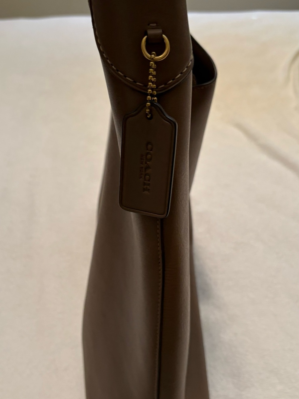 Coach Brooklyn 39 Leather Shoulder Tote - Picture 6 of 7